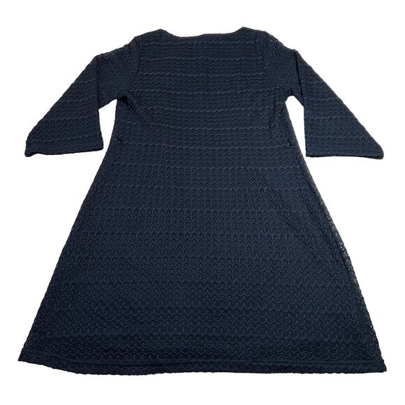 Sharagano Round Neck Lace A-Line Dress Size 16W Knee Length Party Minimalist - Picture 2 of 8